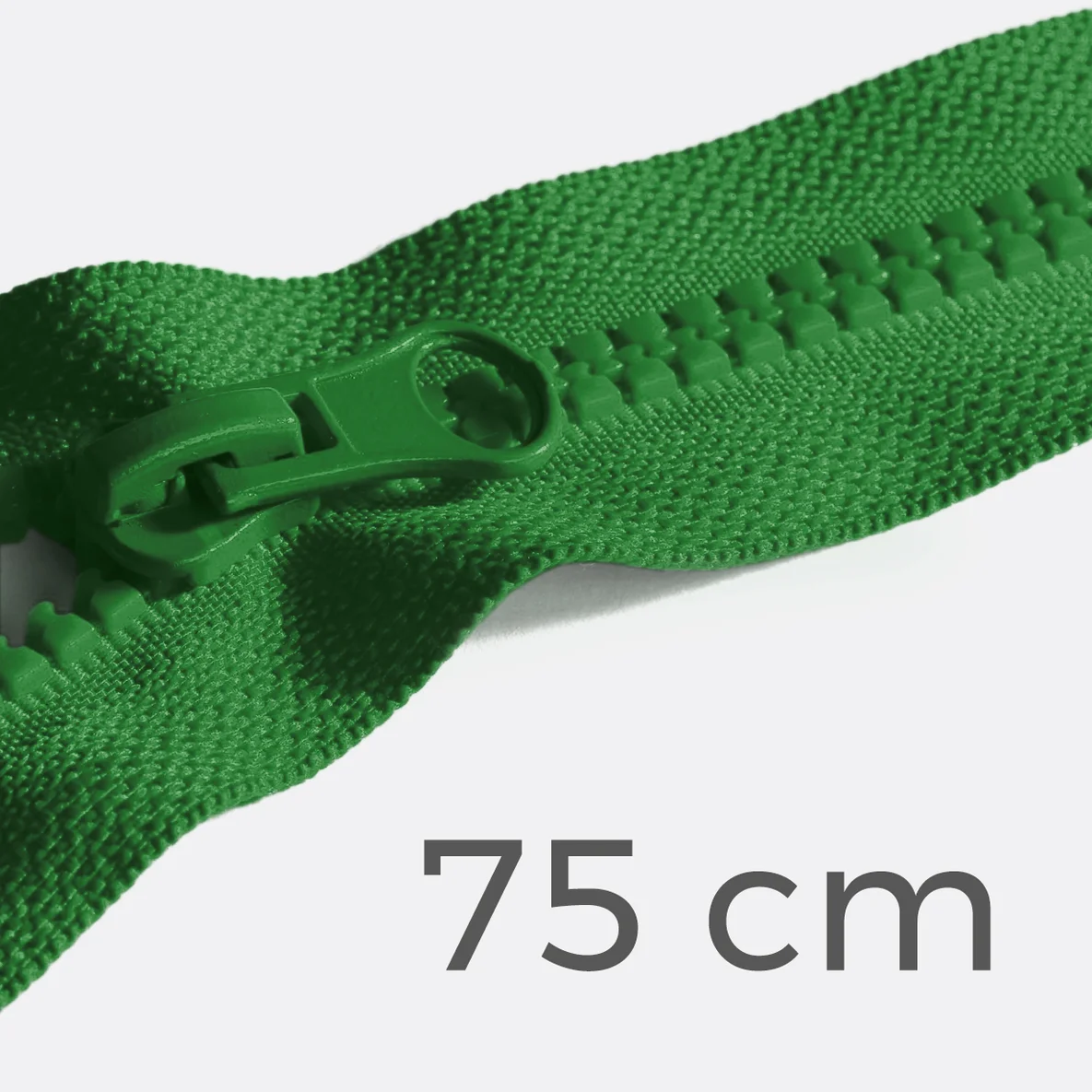Reißverschluss teilbar 75cm Grasgrün D52