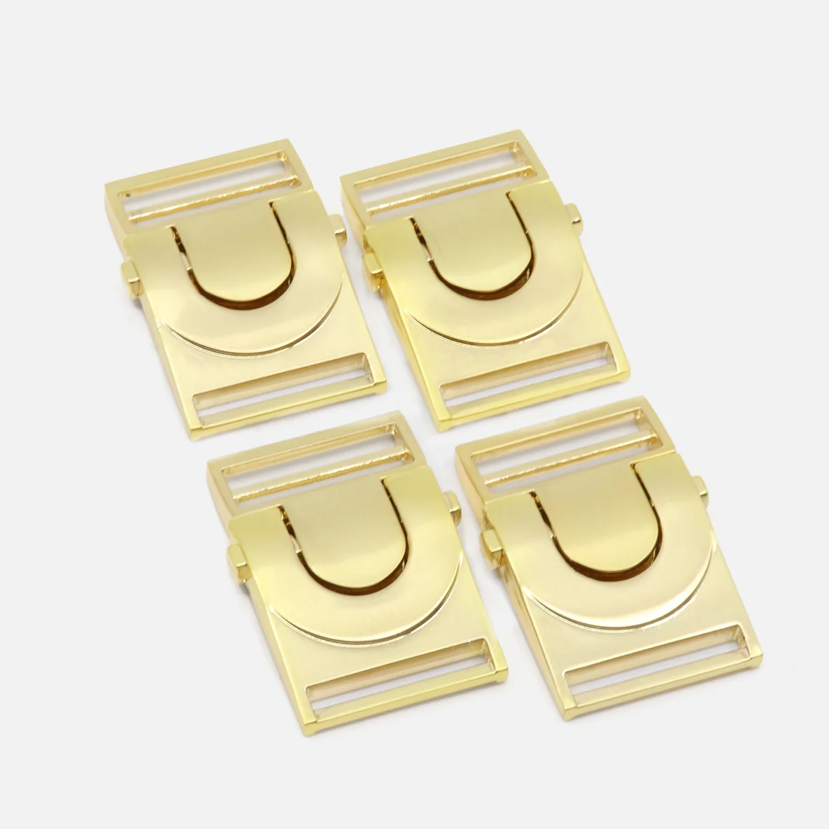 Steckschließe, 25mm, Gold, 4 Stück