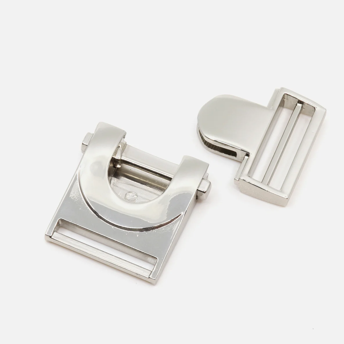 Steckschließe 25mm Silber