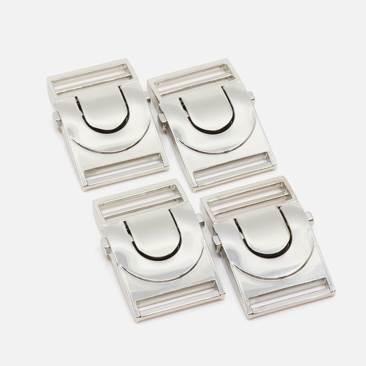Steckschließe 25mm Silber, 4 Stück