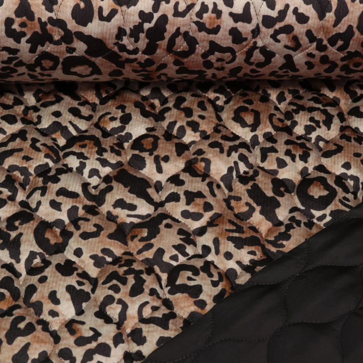 Steppstoff Doubleface Leo Muster