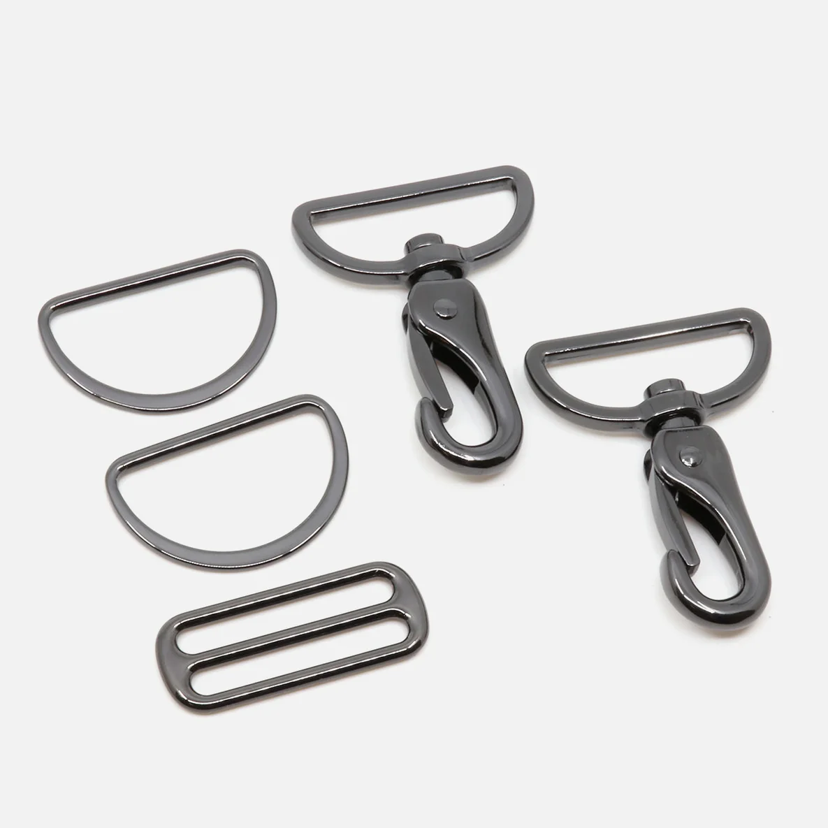 Taschenzubehör-Set Gunmetal 40mm