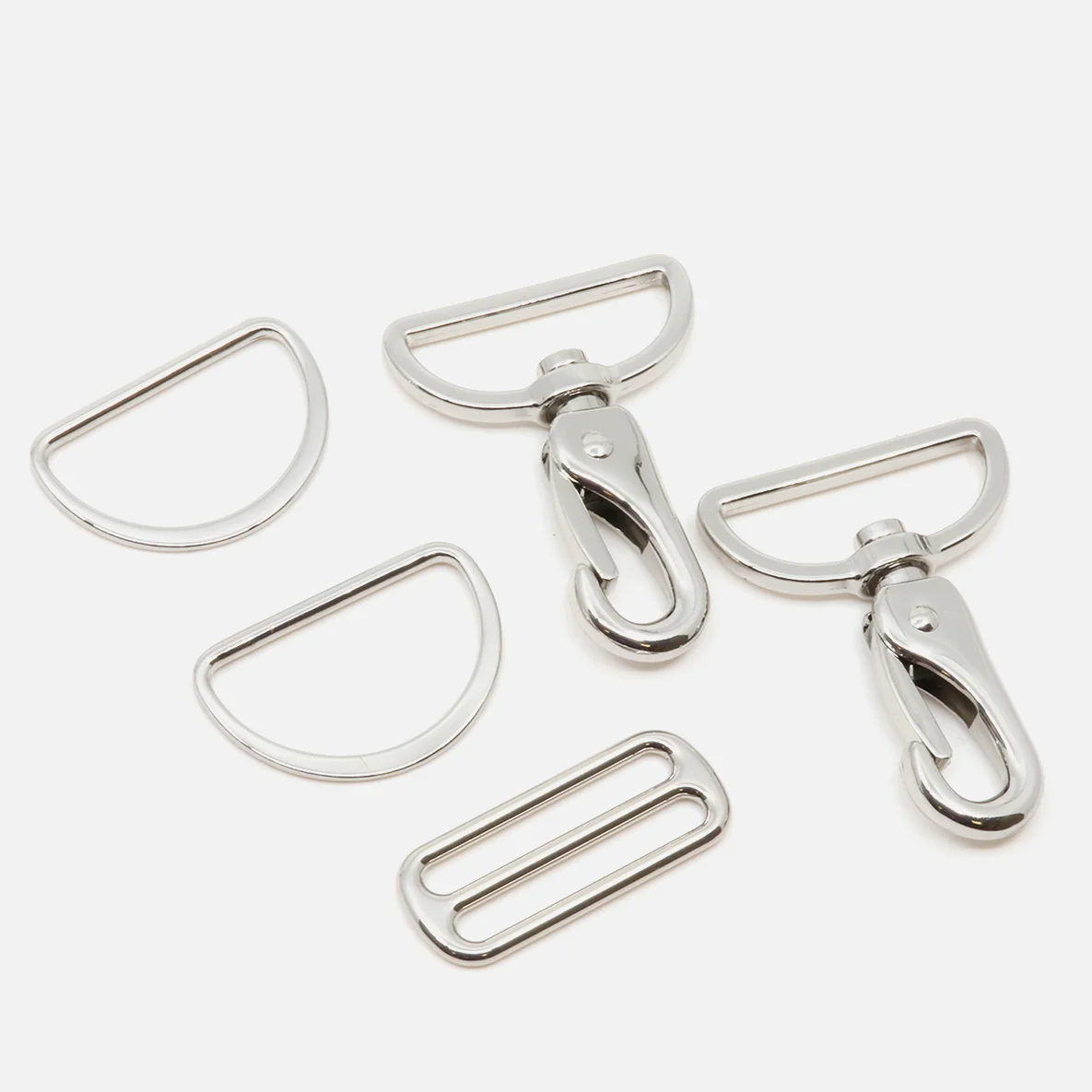 Taschenzubehör-Set Silber 40mm