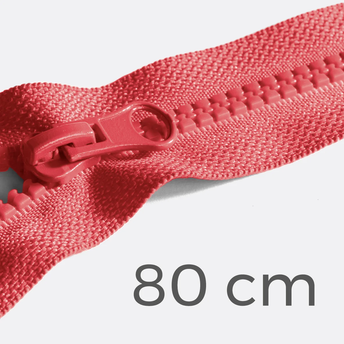 Reißverschluss teilbar 80cm Koralle D816