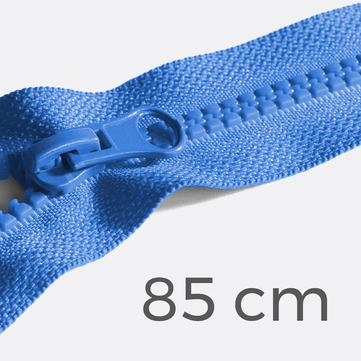 Reißverschluss teilbar 85cm Mittelblau
