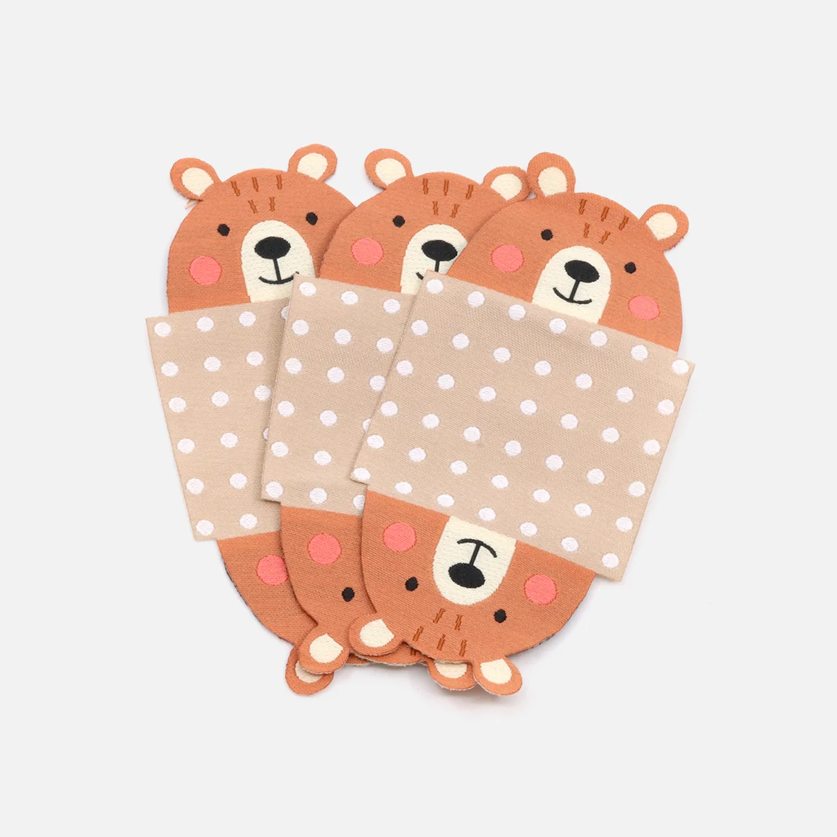 Webetikett Konturenschnitt "Bär"