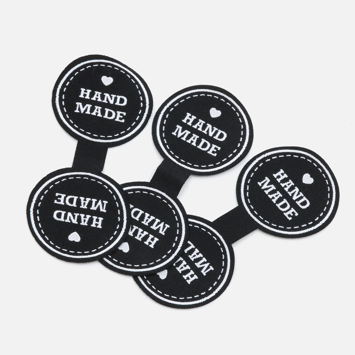 Webetikett Konturenschnitt "Handmade"