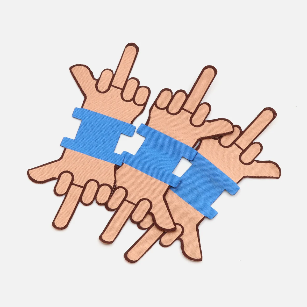 Webetikett Konturenschnitt "Schlimmer Finger"