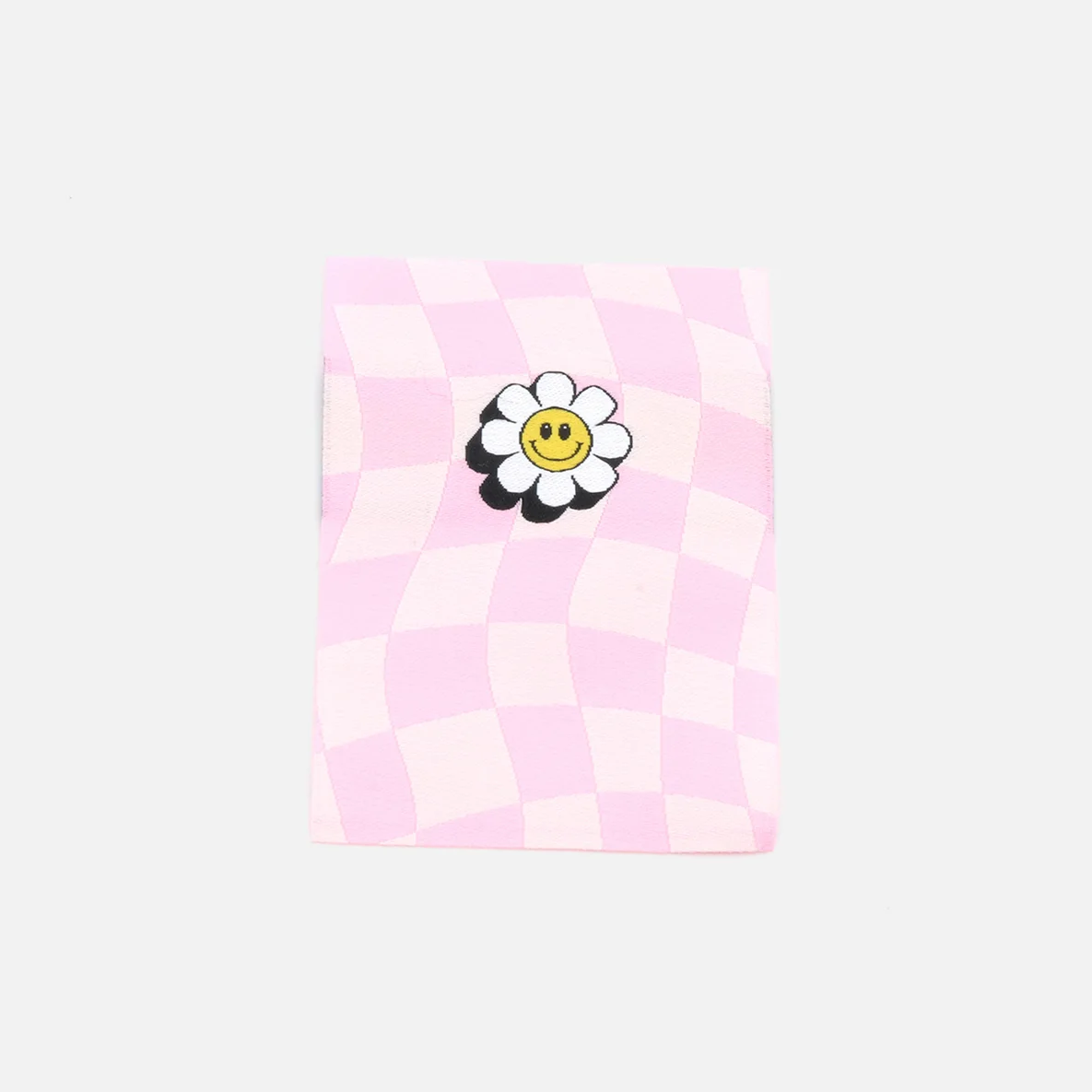 Webetikett L "Checker Flower", 50x70 mm