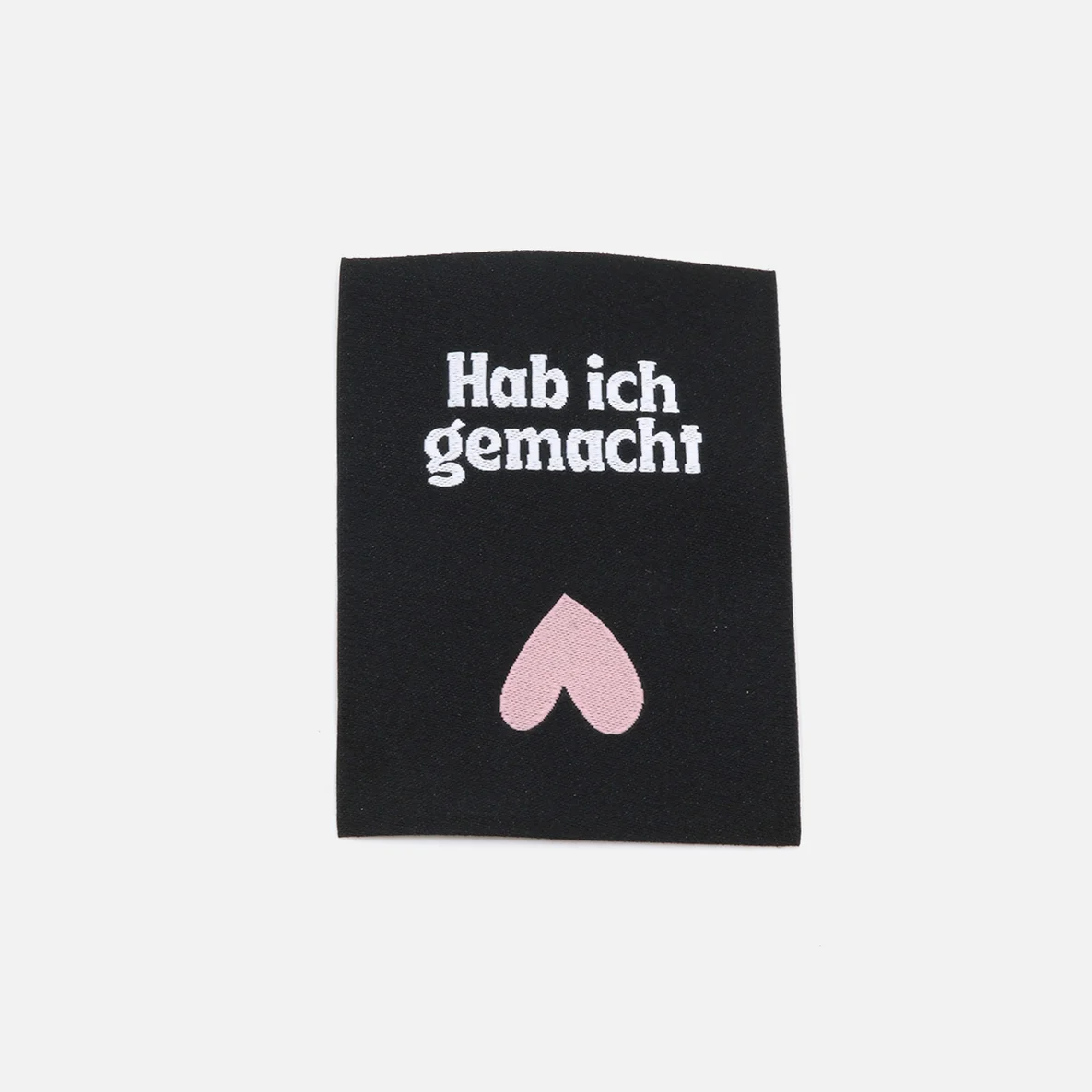 Webetikett L "Hab ich gemacht", 50x70mm 