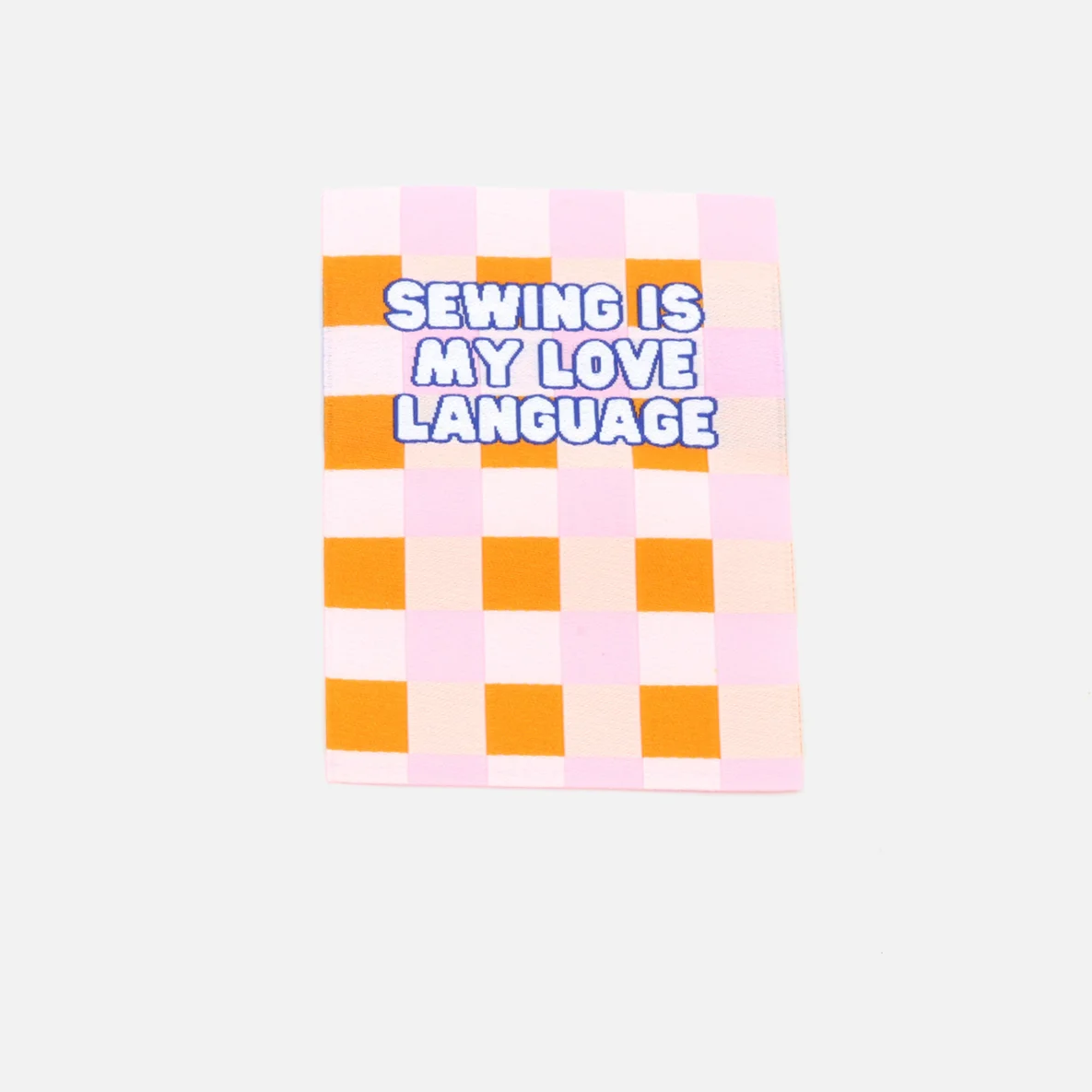 Webetikett L "Love Language", 50x70 mm