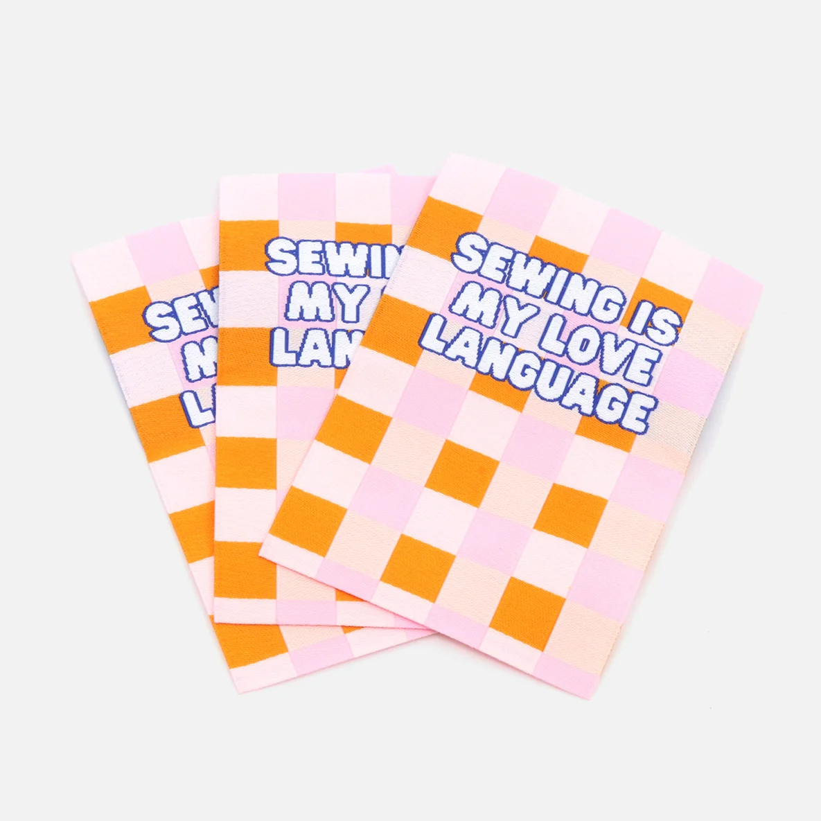 Webetikett L "Love Language", 50x70 mm