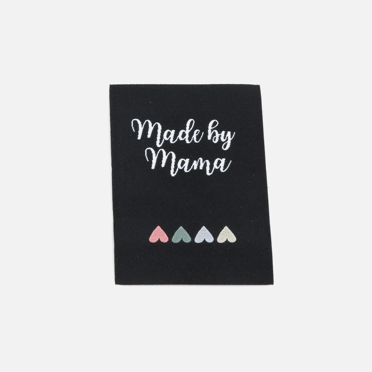 Webetikett L "Made by Mama", 50x70 mm