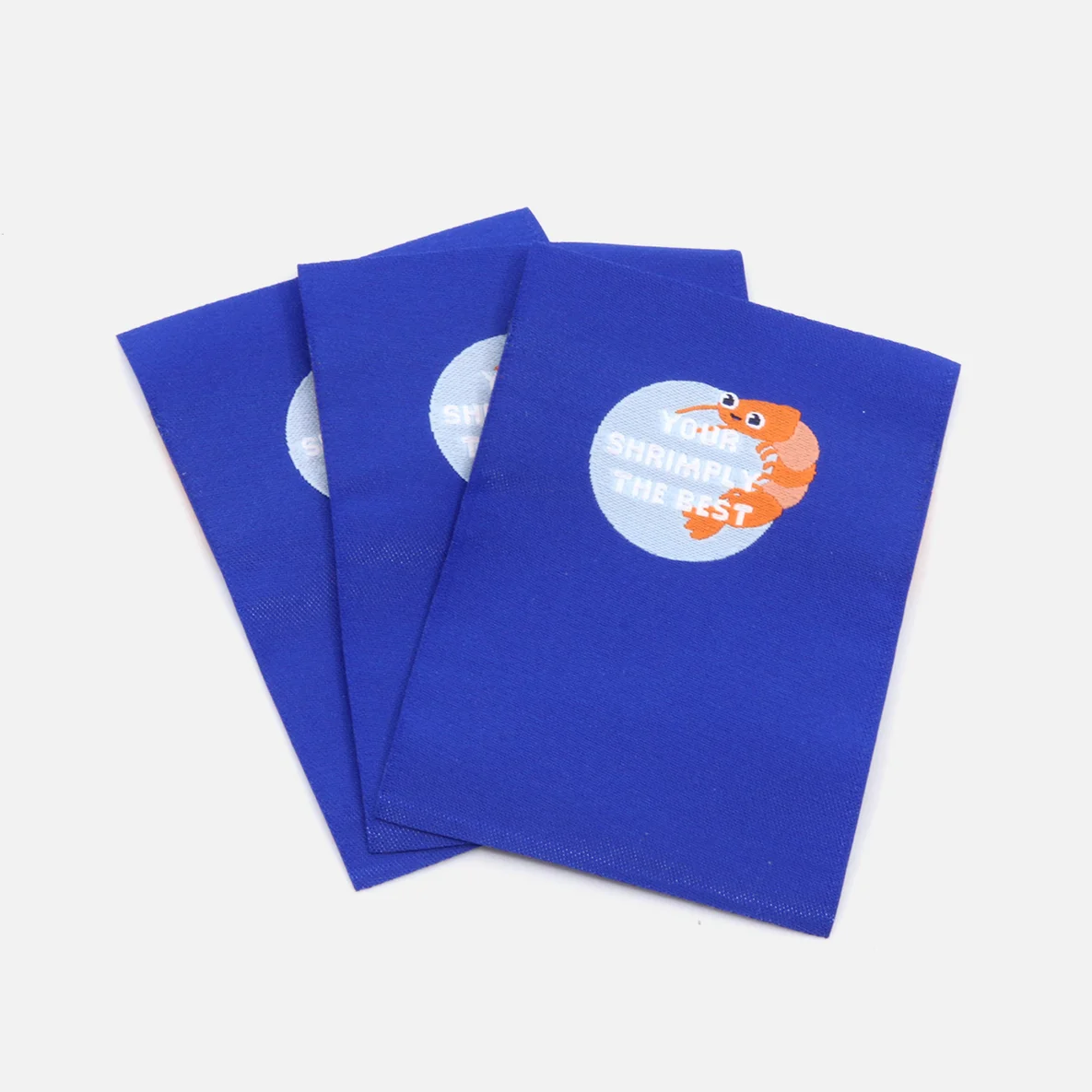 Webetikett L "Shrimply the best", 50x70mm 