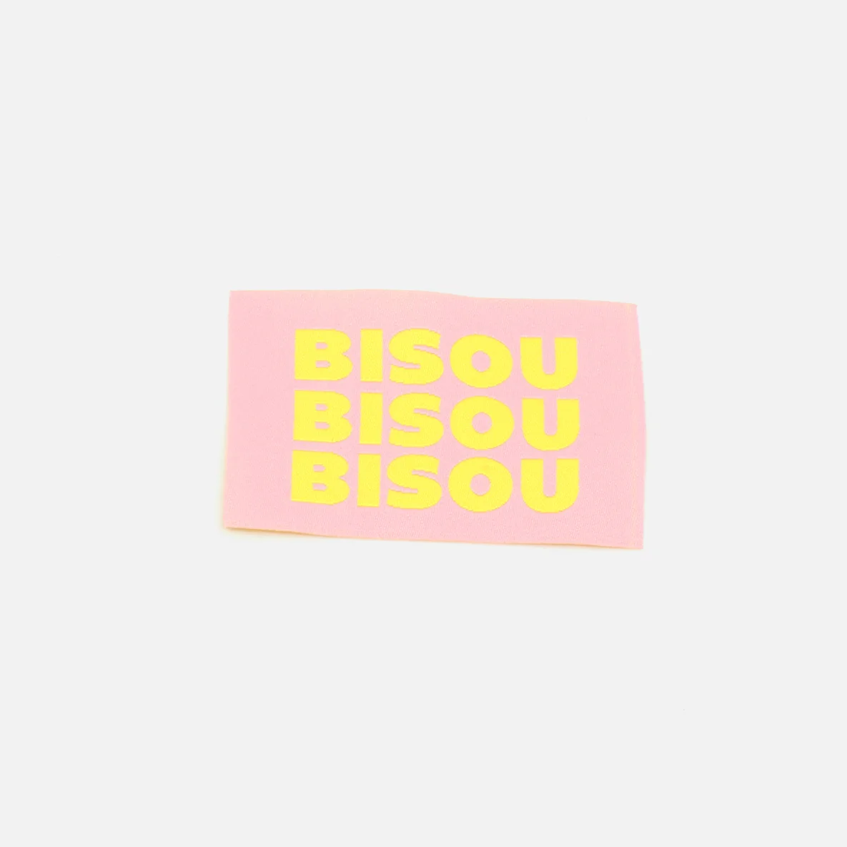 Webetikett L "Bisou", 57x38 mm