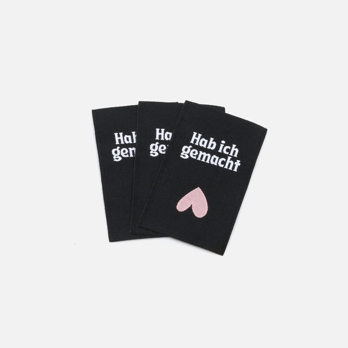 Webetikett M "Hab ich gemacht", 30x50 mm