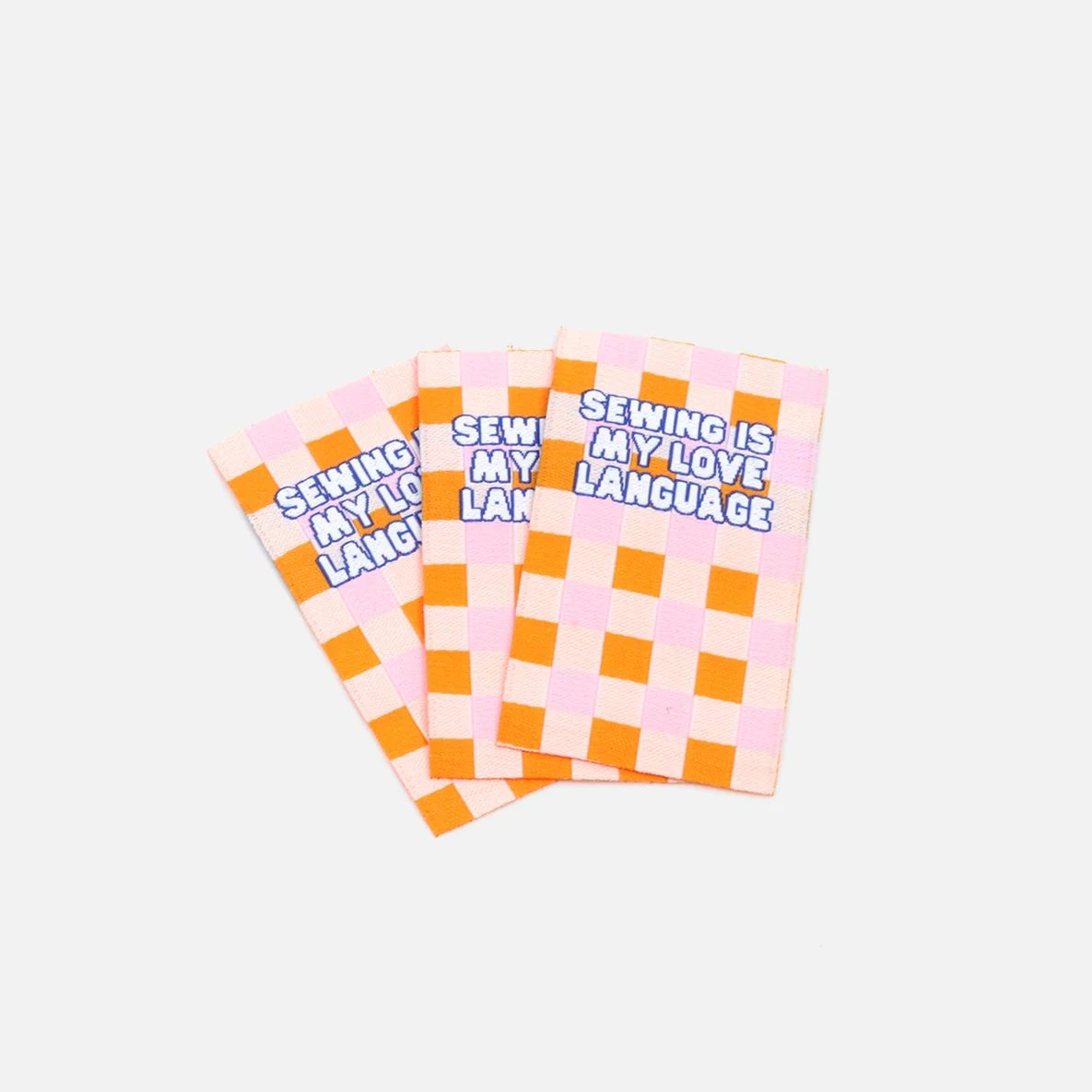 Webetikett M "Love Language", 30x50 mm