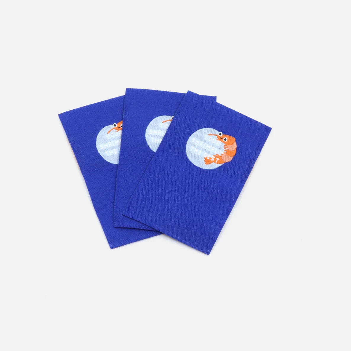 Webetikett M "shrimply the best", 30x50 mm