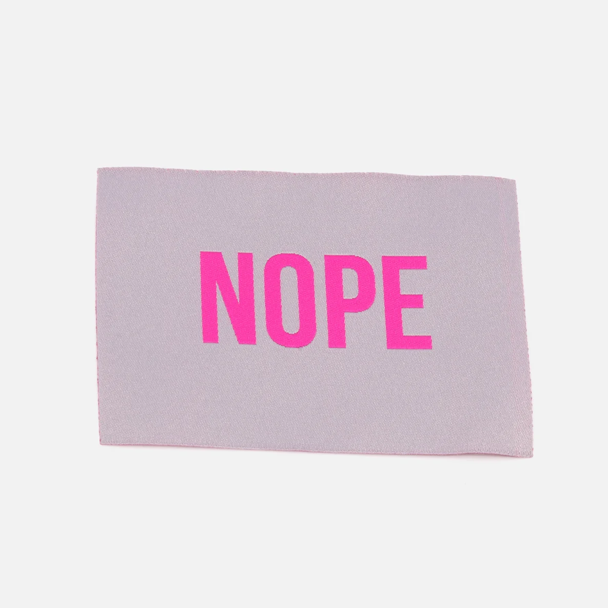 Webetikett "Nope", XL, 60x80 mm, 1 Stück