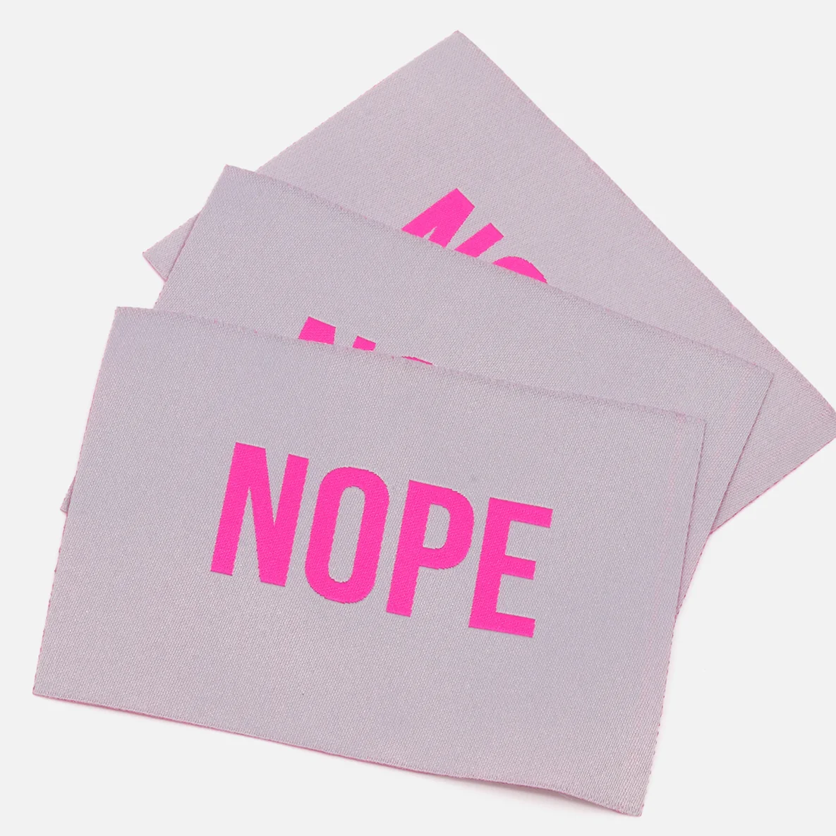 Webetikett "Nope", XL, 60x80 mm, 3 Stück