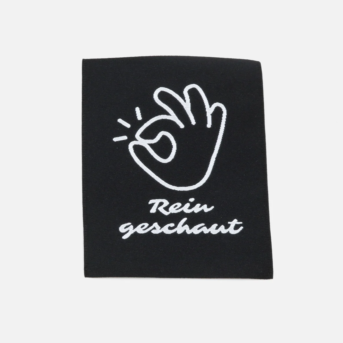 Webetikett "Reingeschaut", XL, 60x80 mm, 1 Stück