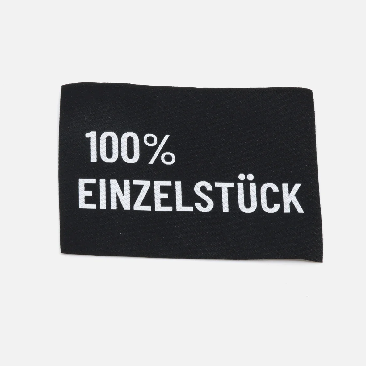 Webetikett XL "100% Einzelstück", 60x80 mm