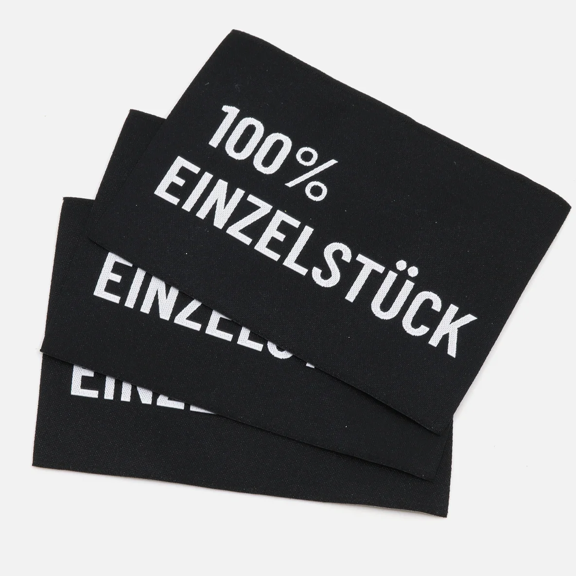 Webetikett XL "100% Einzelstück", 60x80 mm