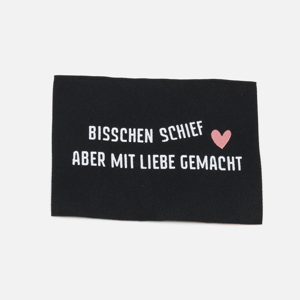 Webetikett XL "Bisschen schief", 60x80 mm