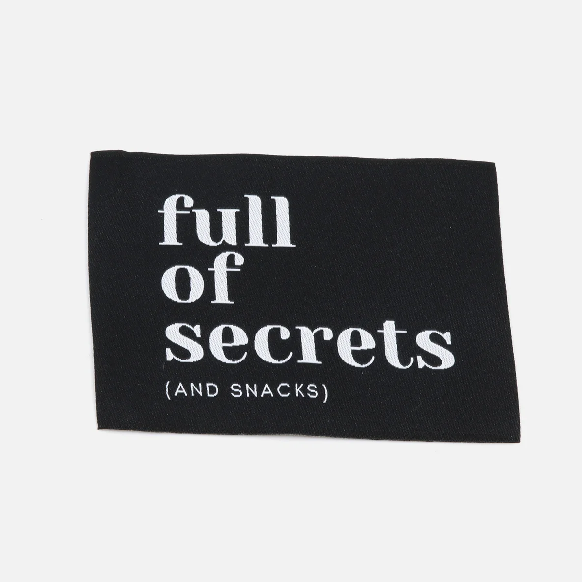 Webetikett XL "full of secrets", 60x80 mm