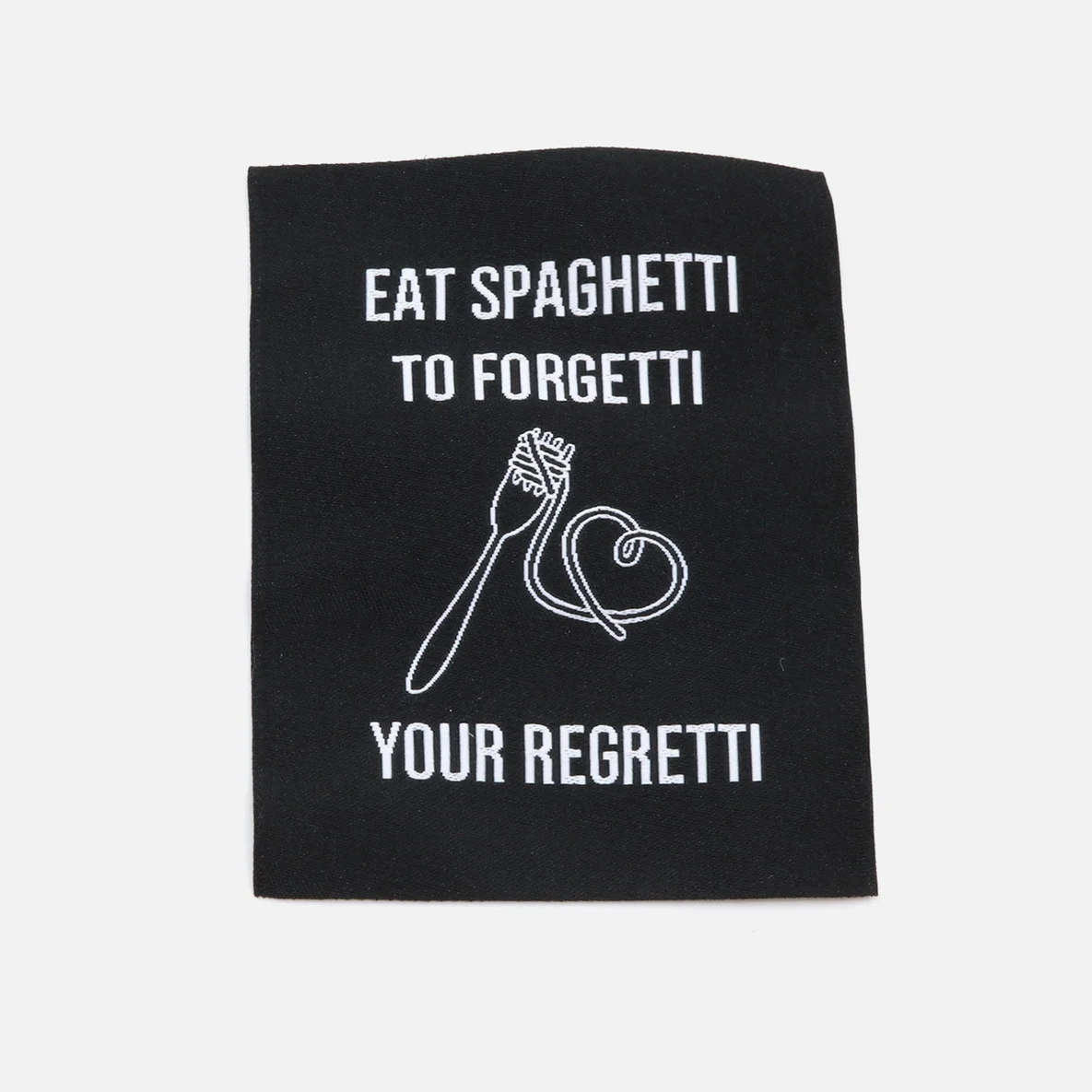 Webetikett "Spaghetti" XL