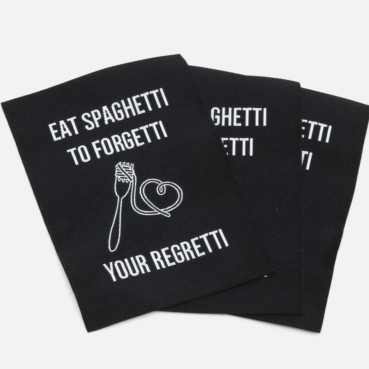 Webetikett "Spaghetti" XL