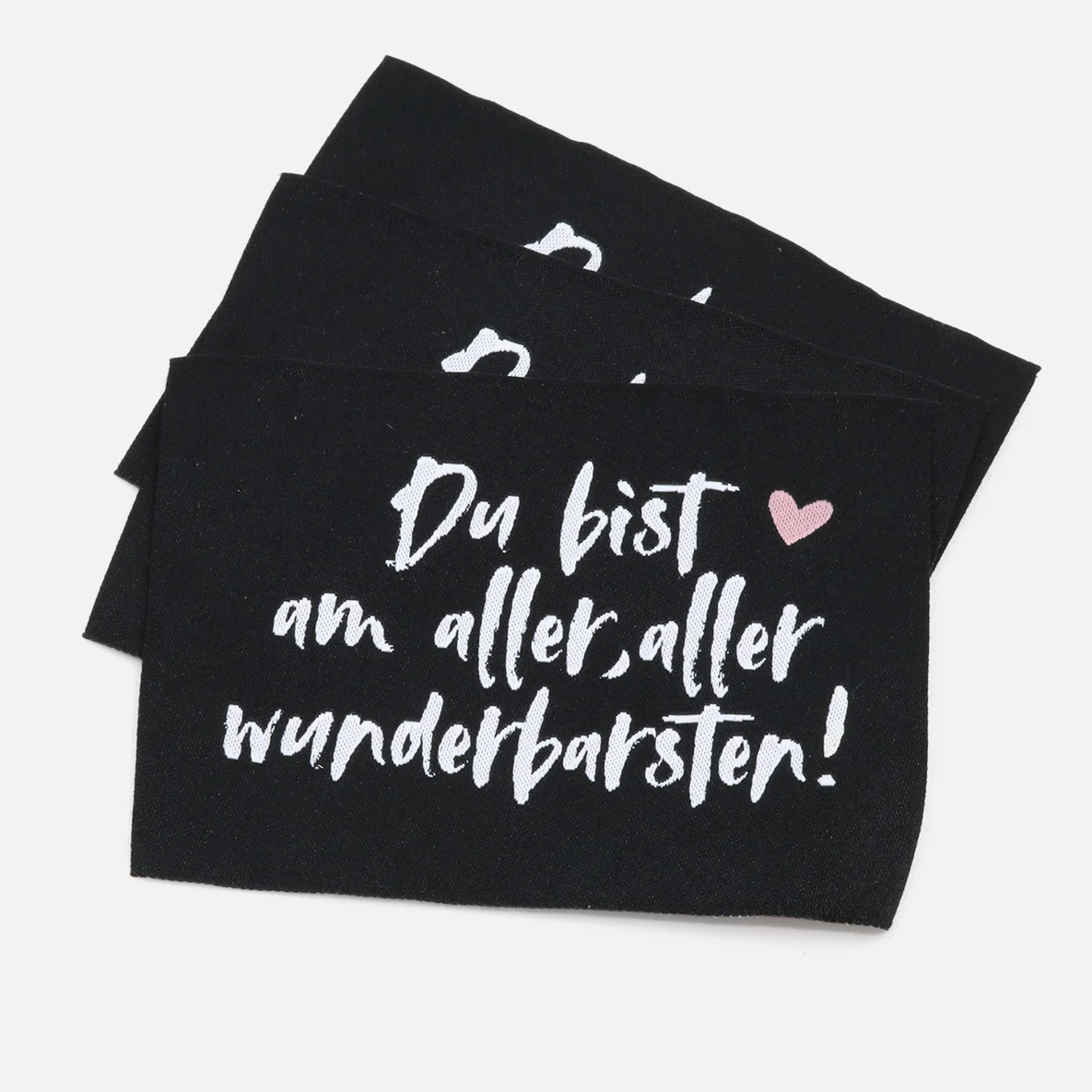 Webetikett "Wunderbarst", XL, 60x80 mm, 3 Stück