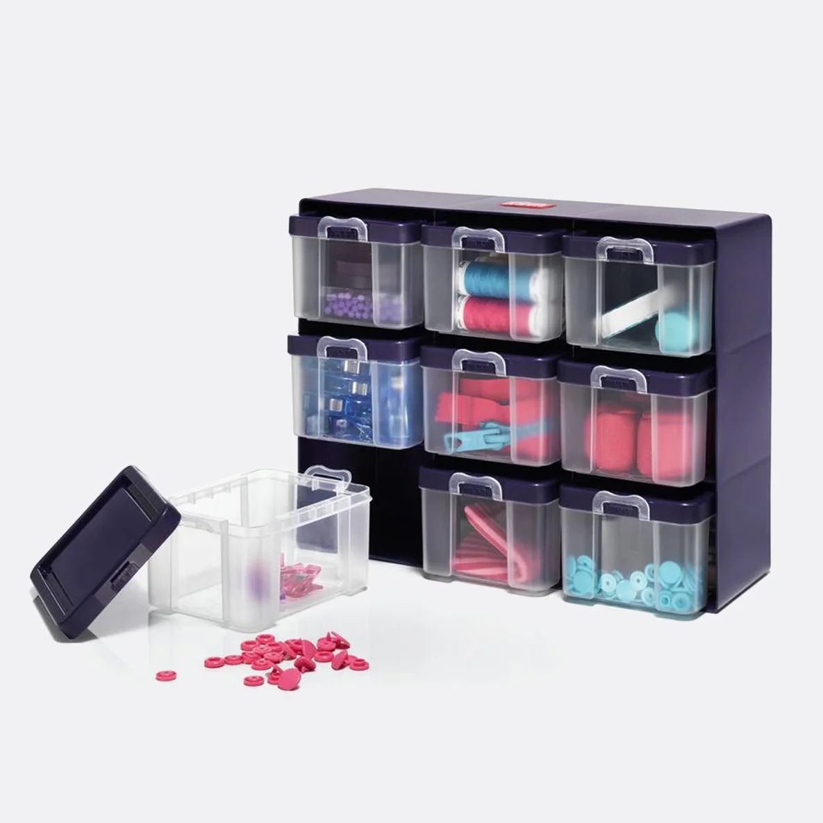 PRYM Sortierkasten mit 9 Boxen