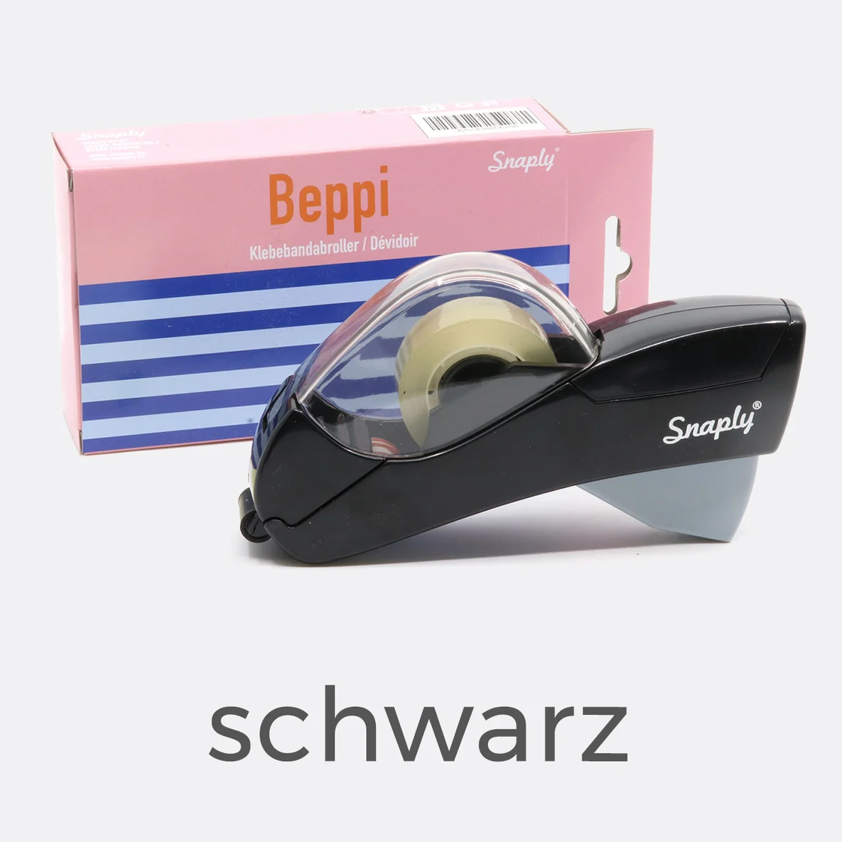 Klebebandabroller "Beppi" schwarz