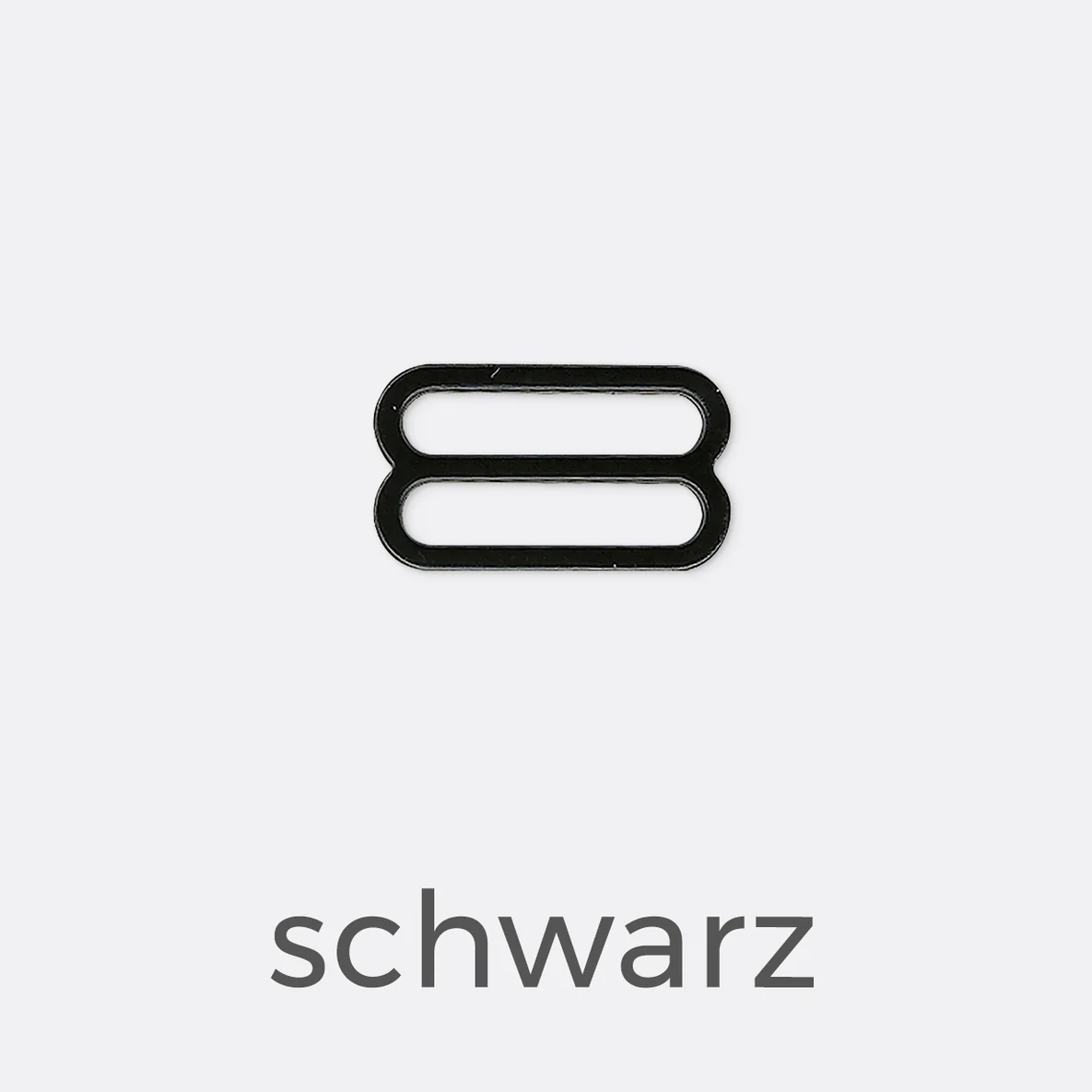 Bikini/BH Versteller 10mm - schwarz