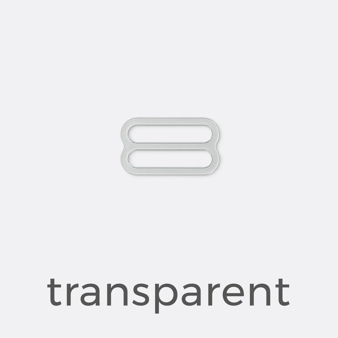 Bikini/BH-Versteller 16mm - transparent