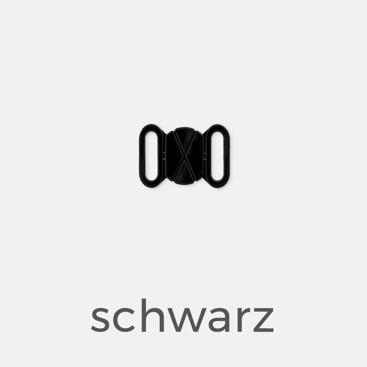 Bikiniverschluss 12mm - schwarz