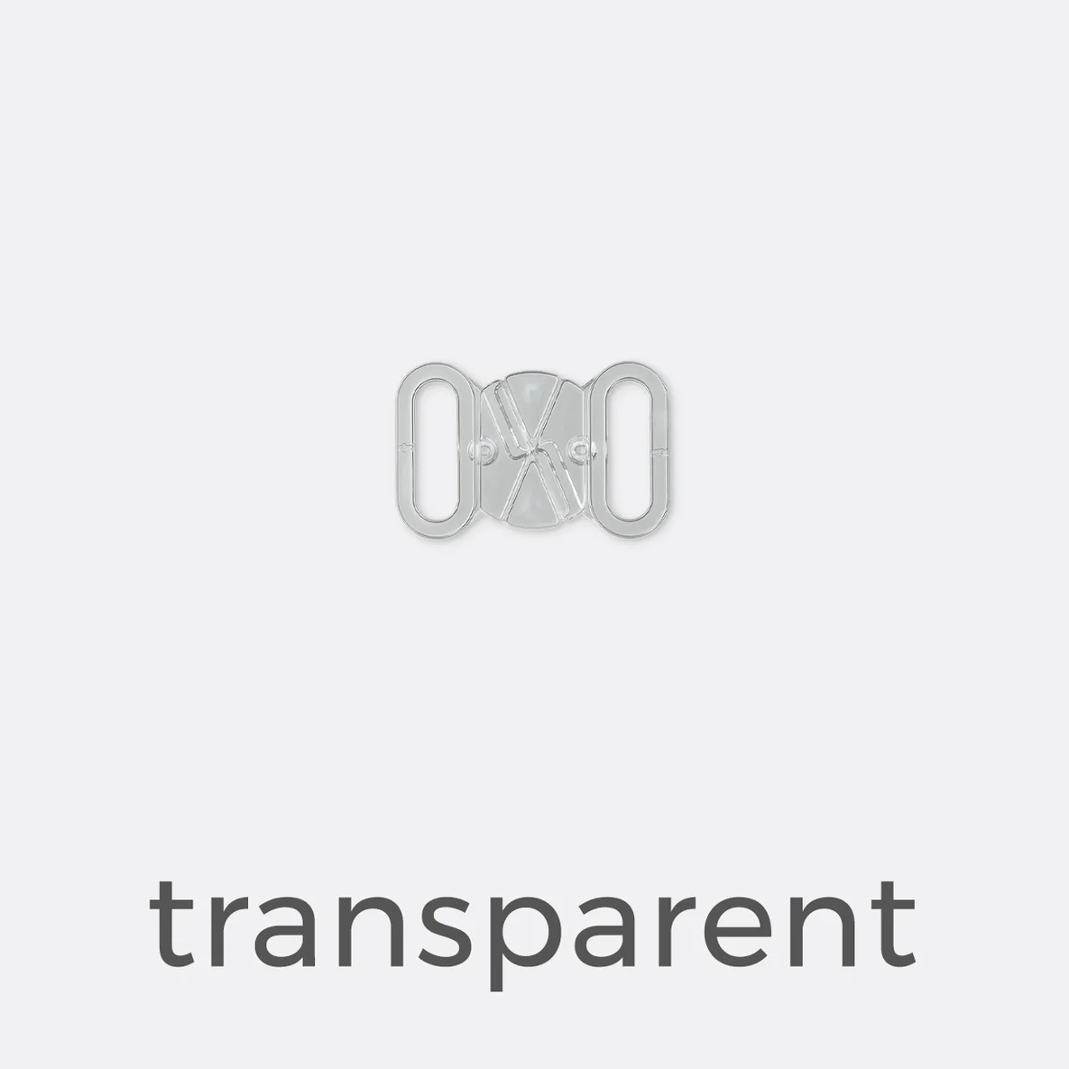 Bikiniverschluss 12mm - transparent