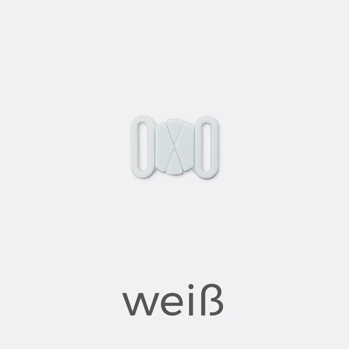 Bikiniverschluss 12mm - weiß