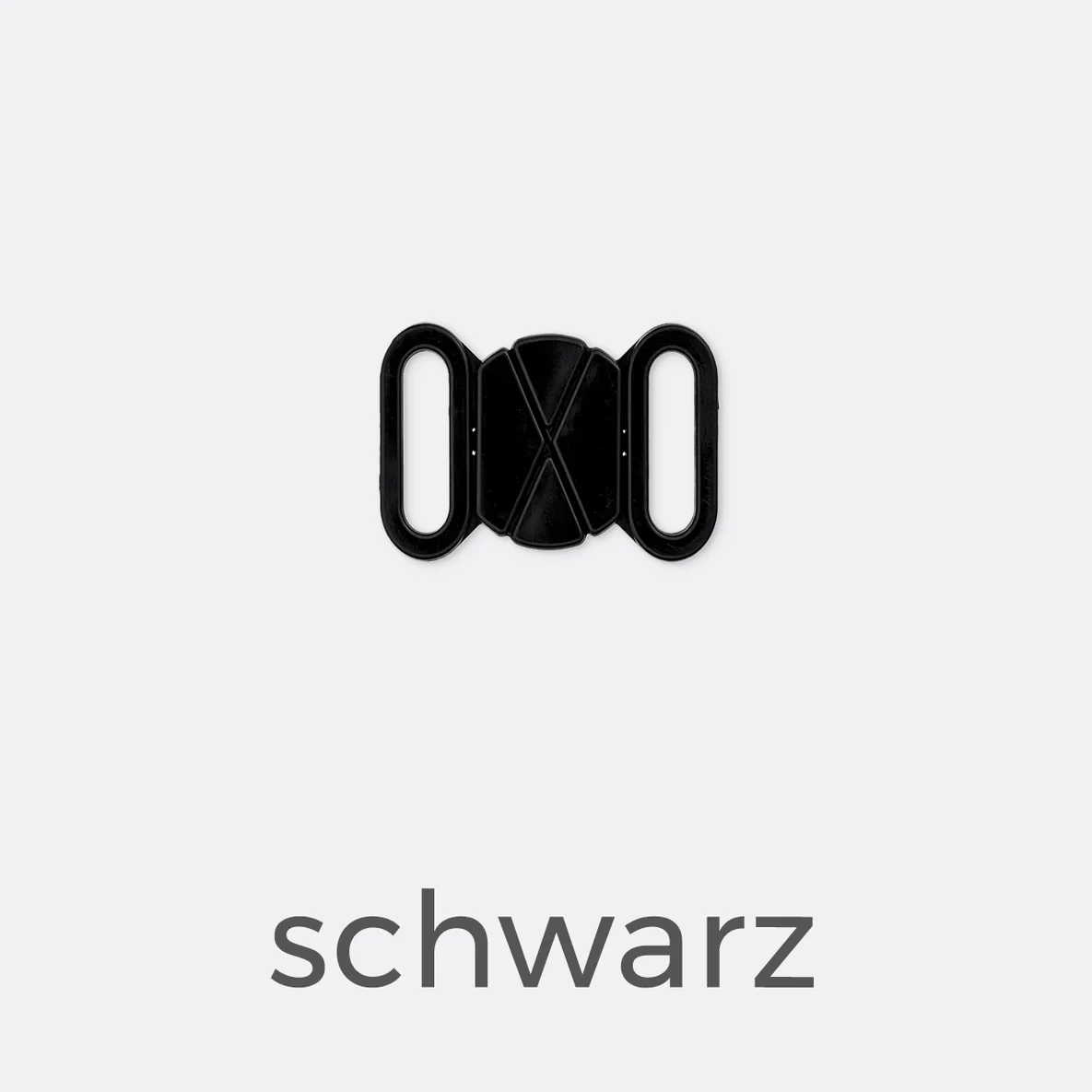 Bikiniverschluss 16mm - schwarz