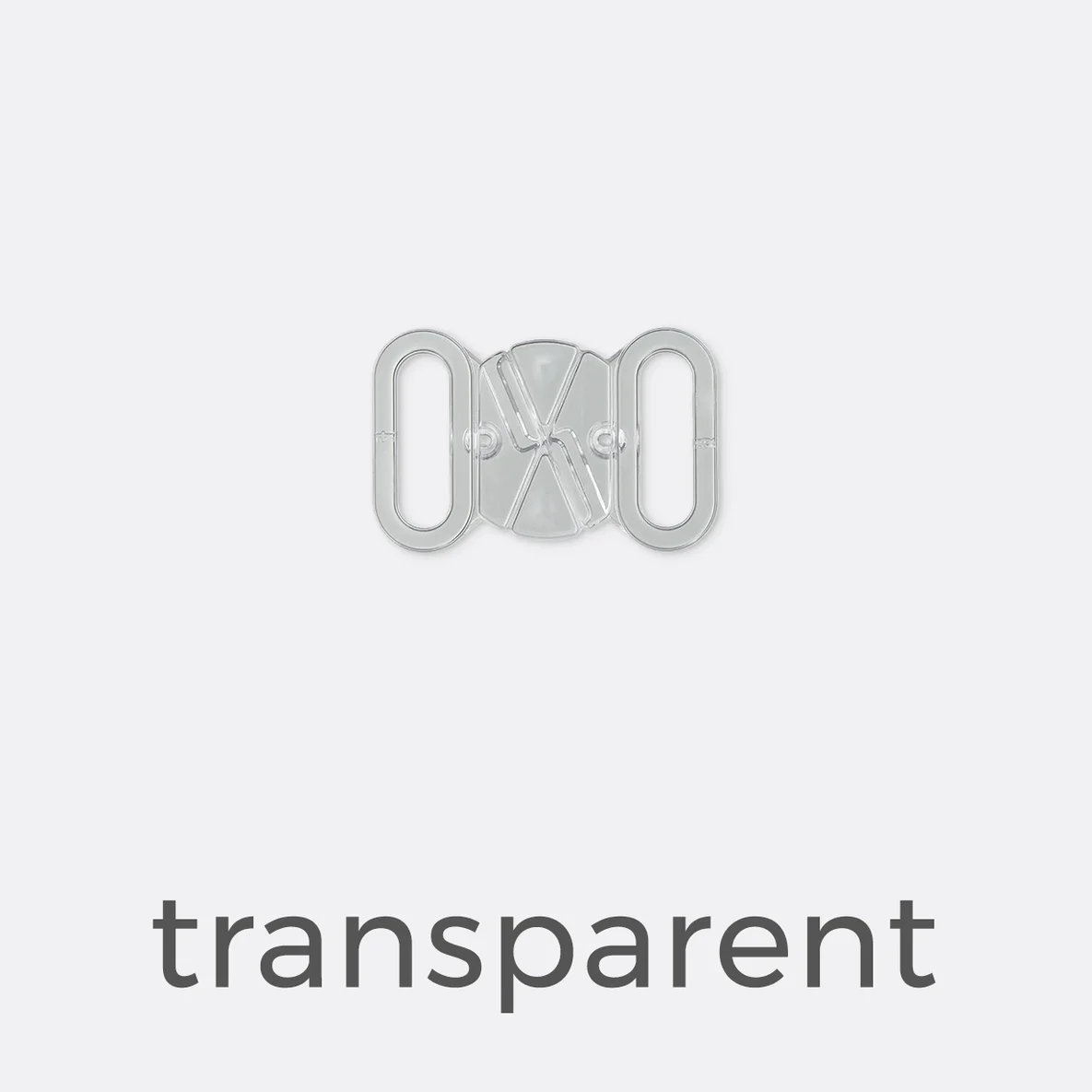 Bikiniverschluss 16mm - transparent