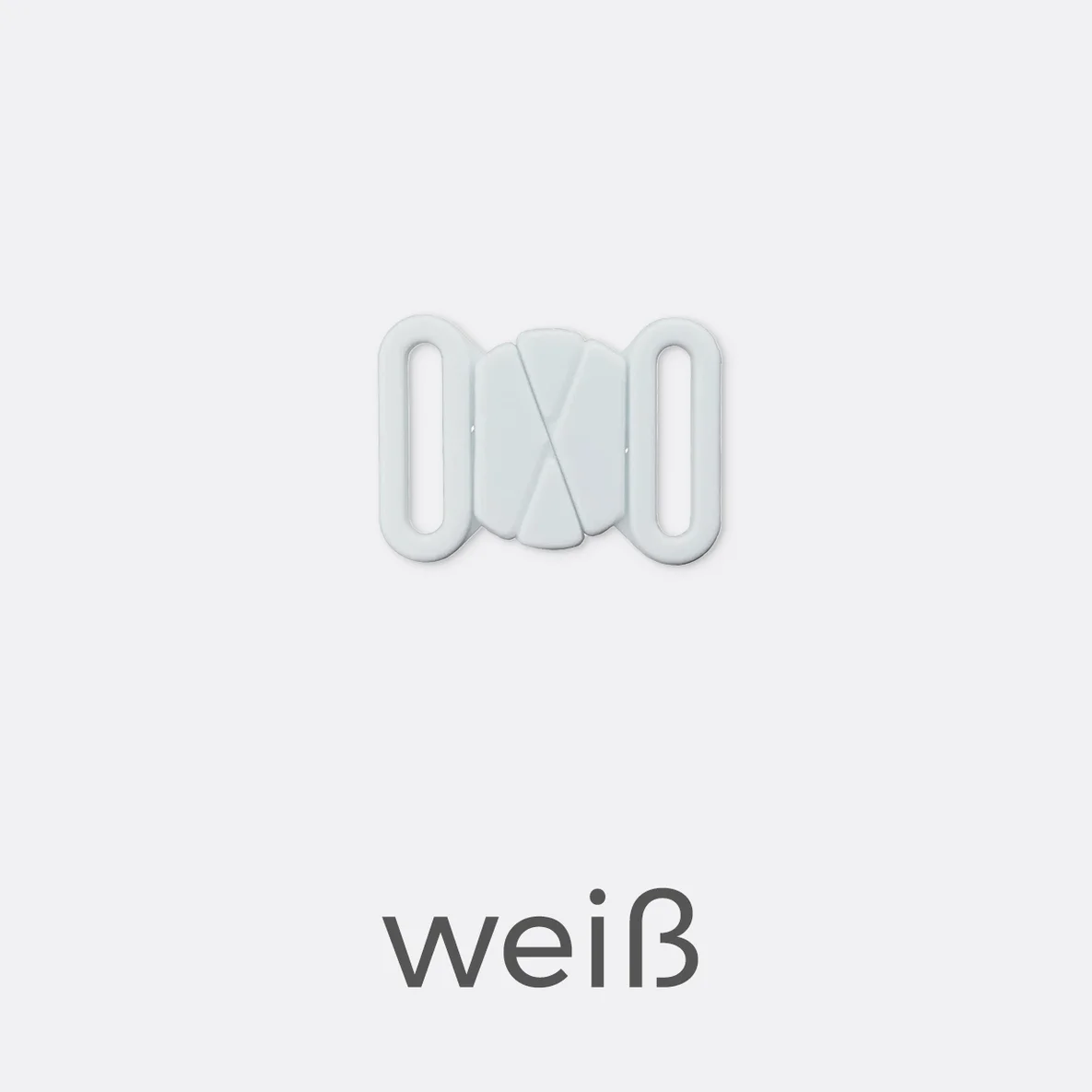 Bikiniverschluss 16mm - weiß