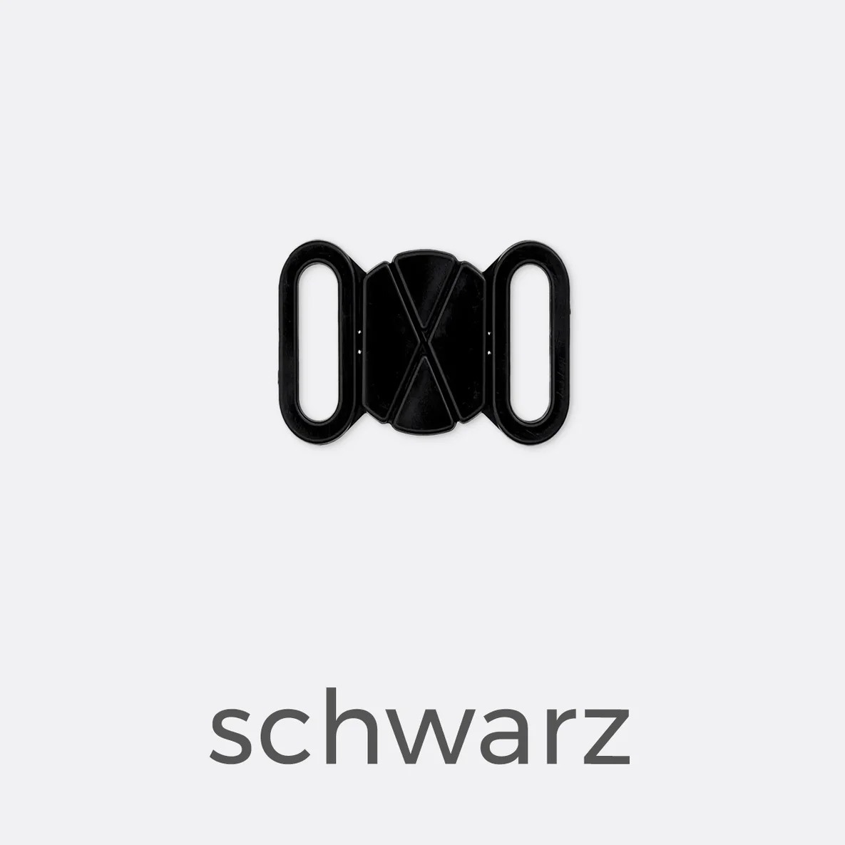 Bikiniverschluss 18mm - schwarz