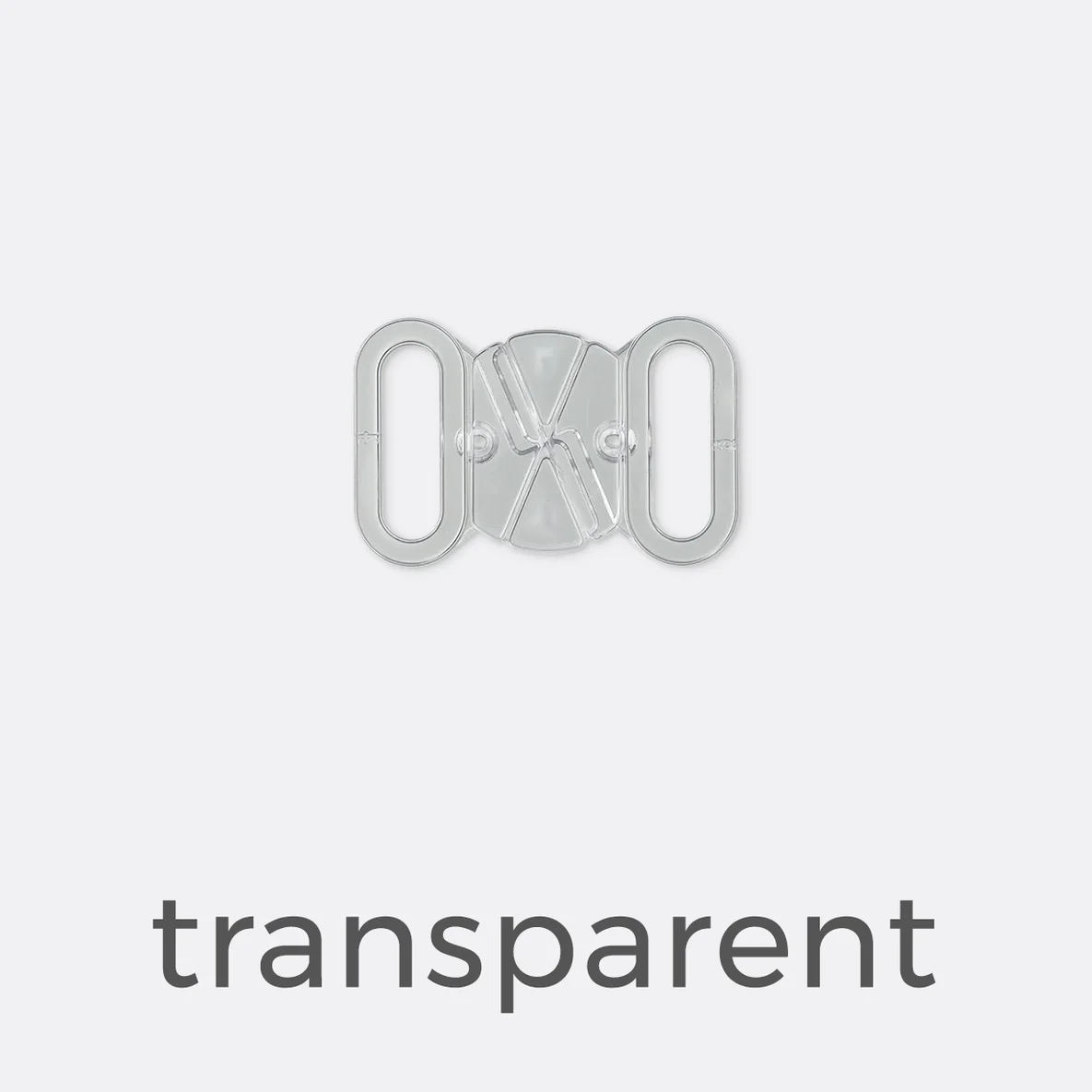 Bikiniverschluss 18mm - transparent