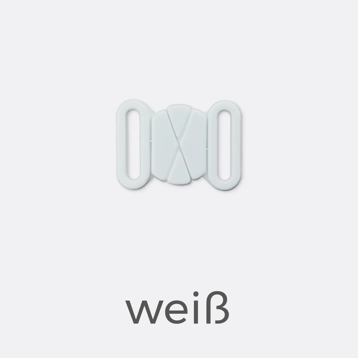 Bikiniverschluss 18mm - weiß