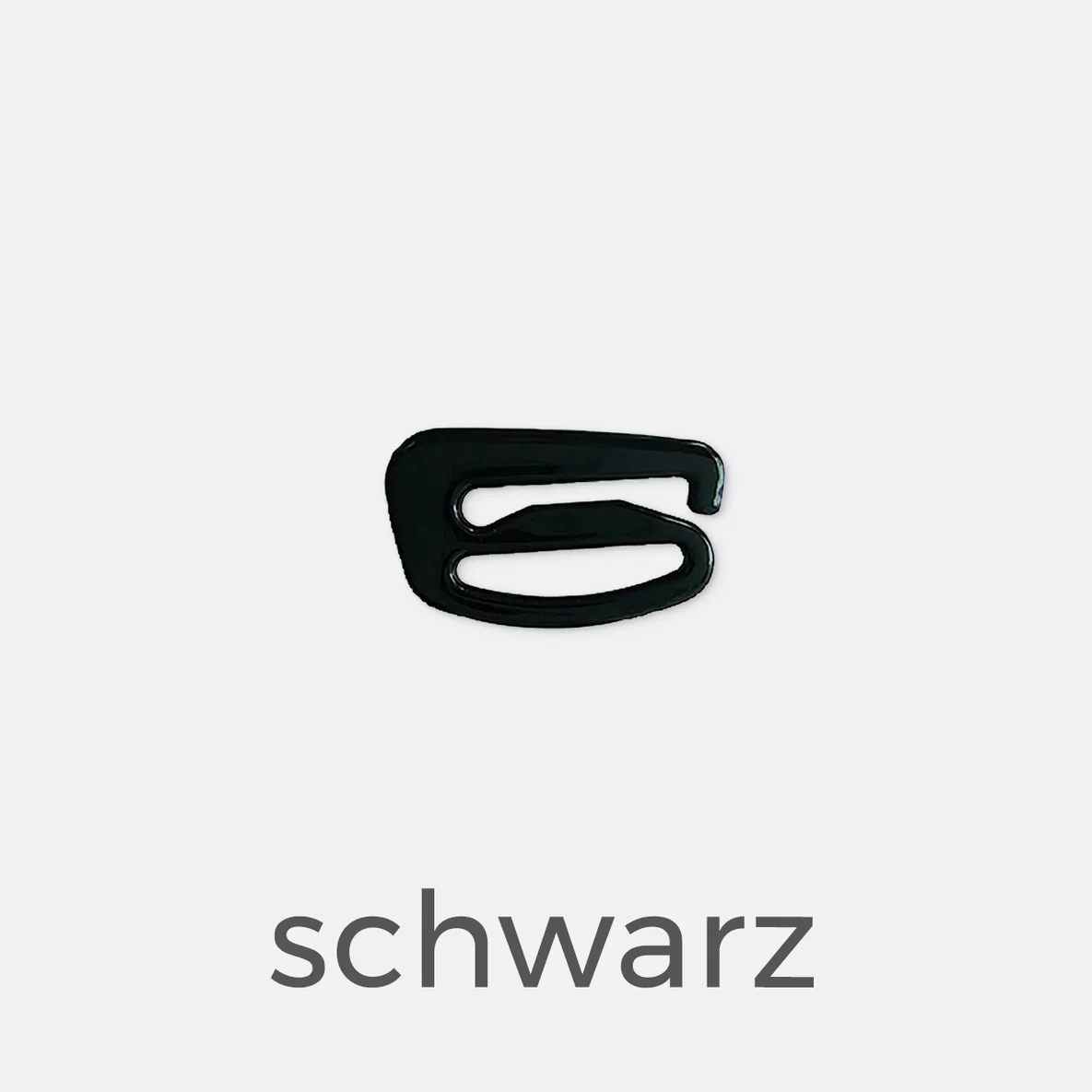 Bikiniverschluss 16mm - schwarz