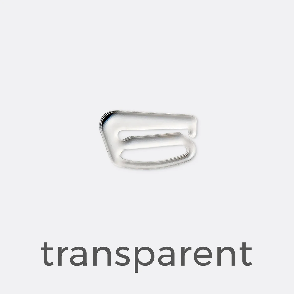 Bikiniverschluss 16mm - transparent
