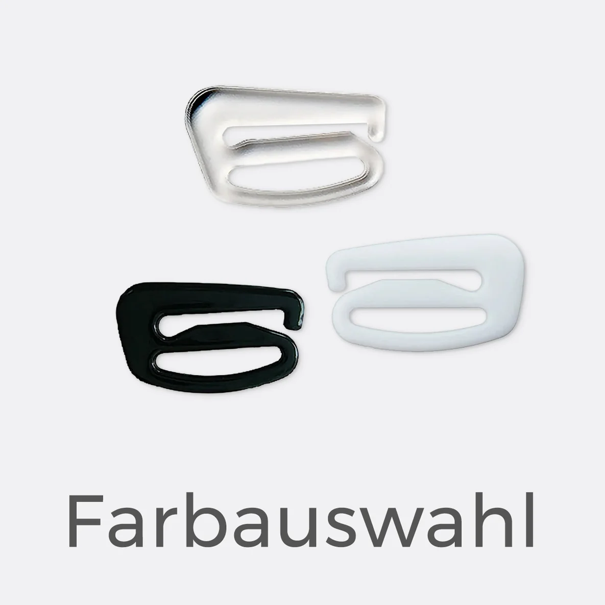 Bikiniverschluss 16mm - transparent