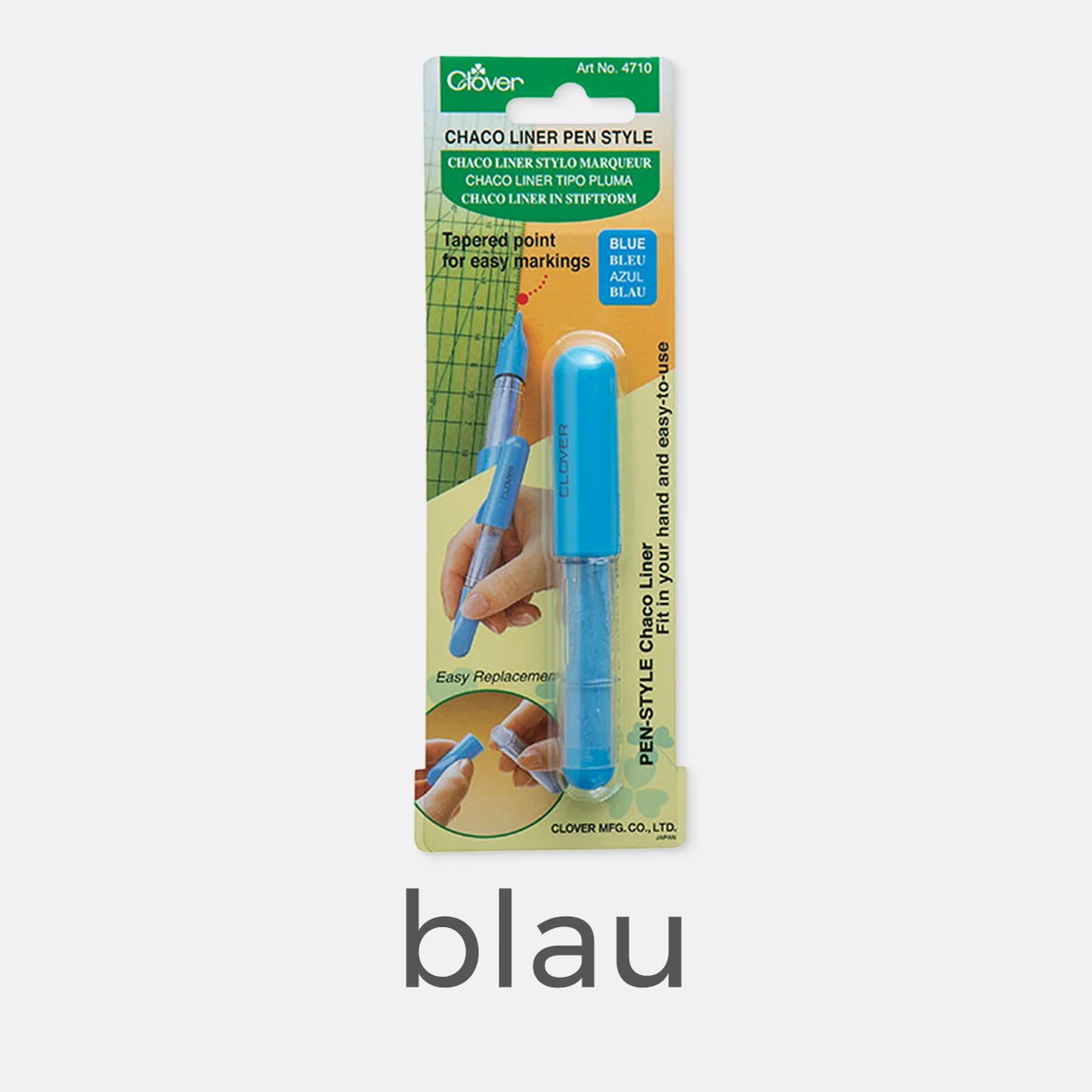 Clover Kreidemarker "Chaco Liner" blau