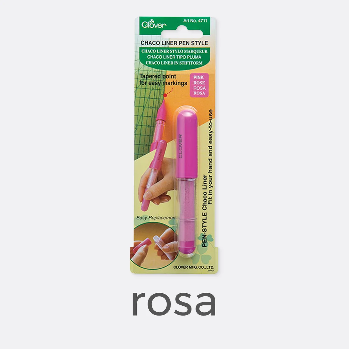 Clover Kreidemarker "Chaco Liner" rosa